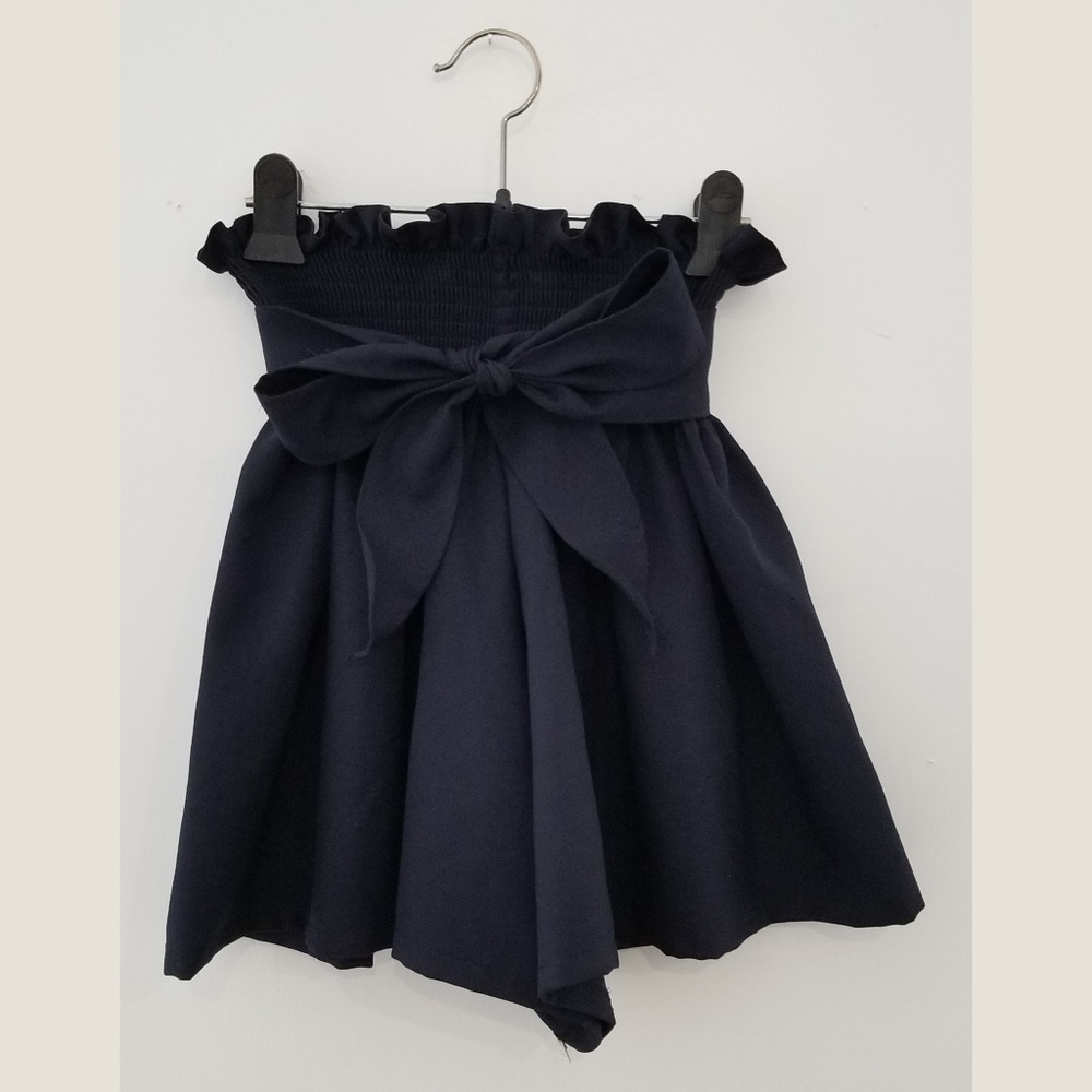 High waisted A-line Tie Knot Bow Skort